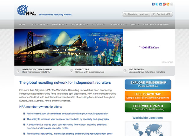 Website Design and Development for NPA Worldwide by The Imagination Factory