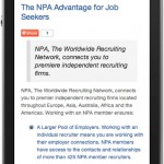 Mobile Website Design for NPA Worldwide by The Imagination Factory